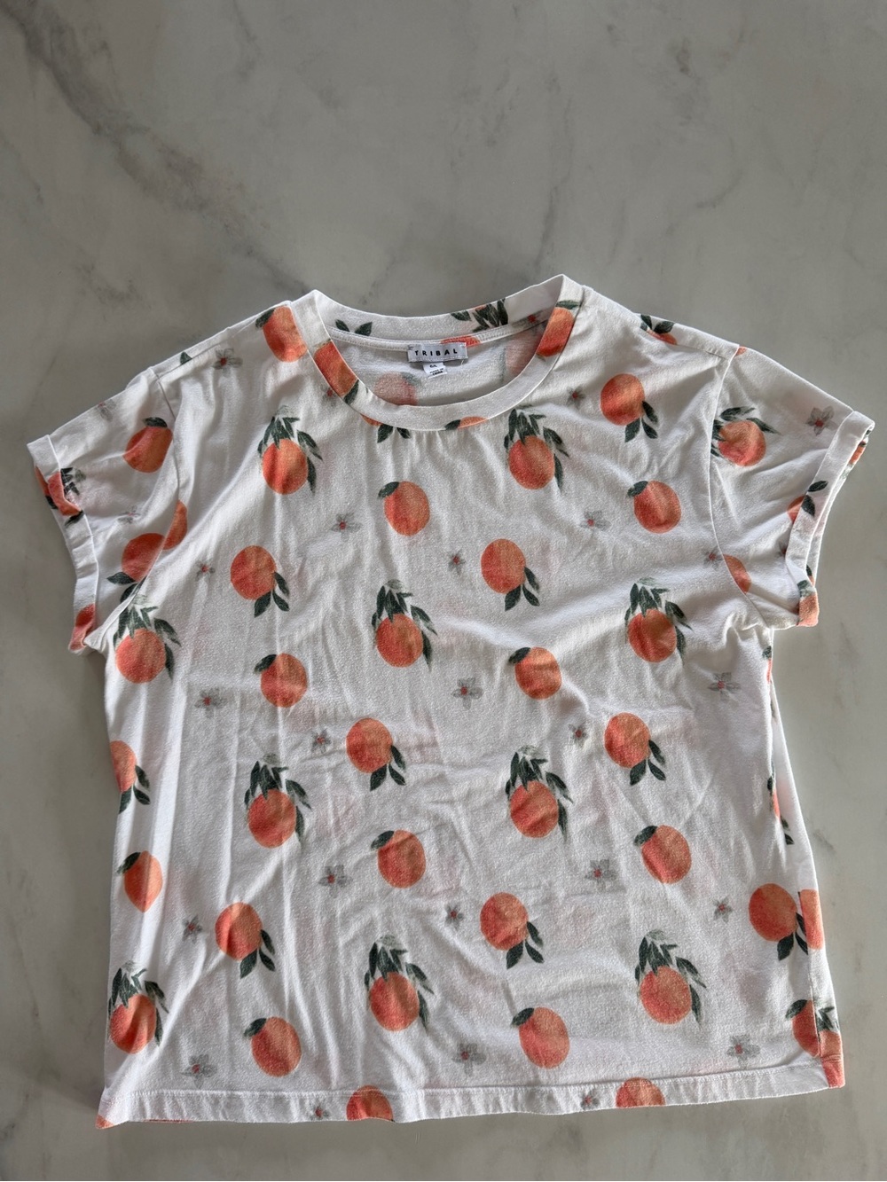 Tribal Peach Print Tee